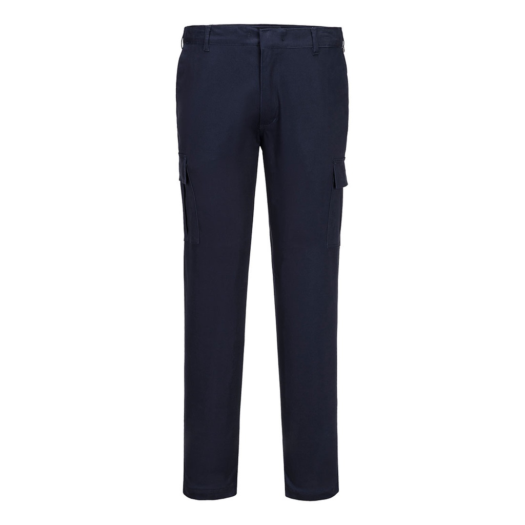 Pantaloni Combat elasticizzati slim fit – Blu navy