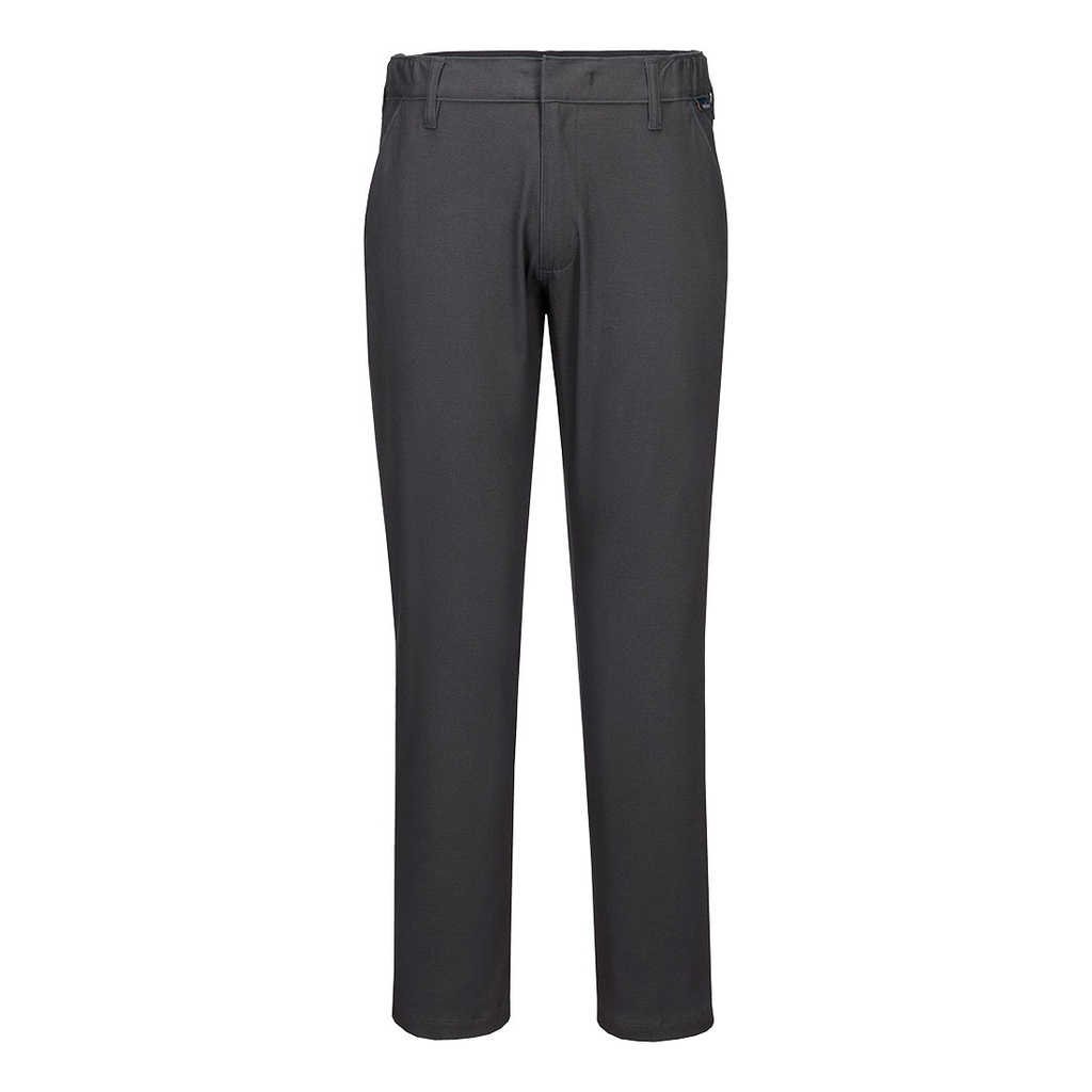 Pantaloni chino elasticizzati slim – Grigio metallo