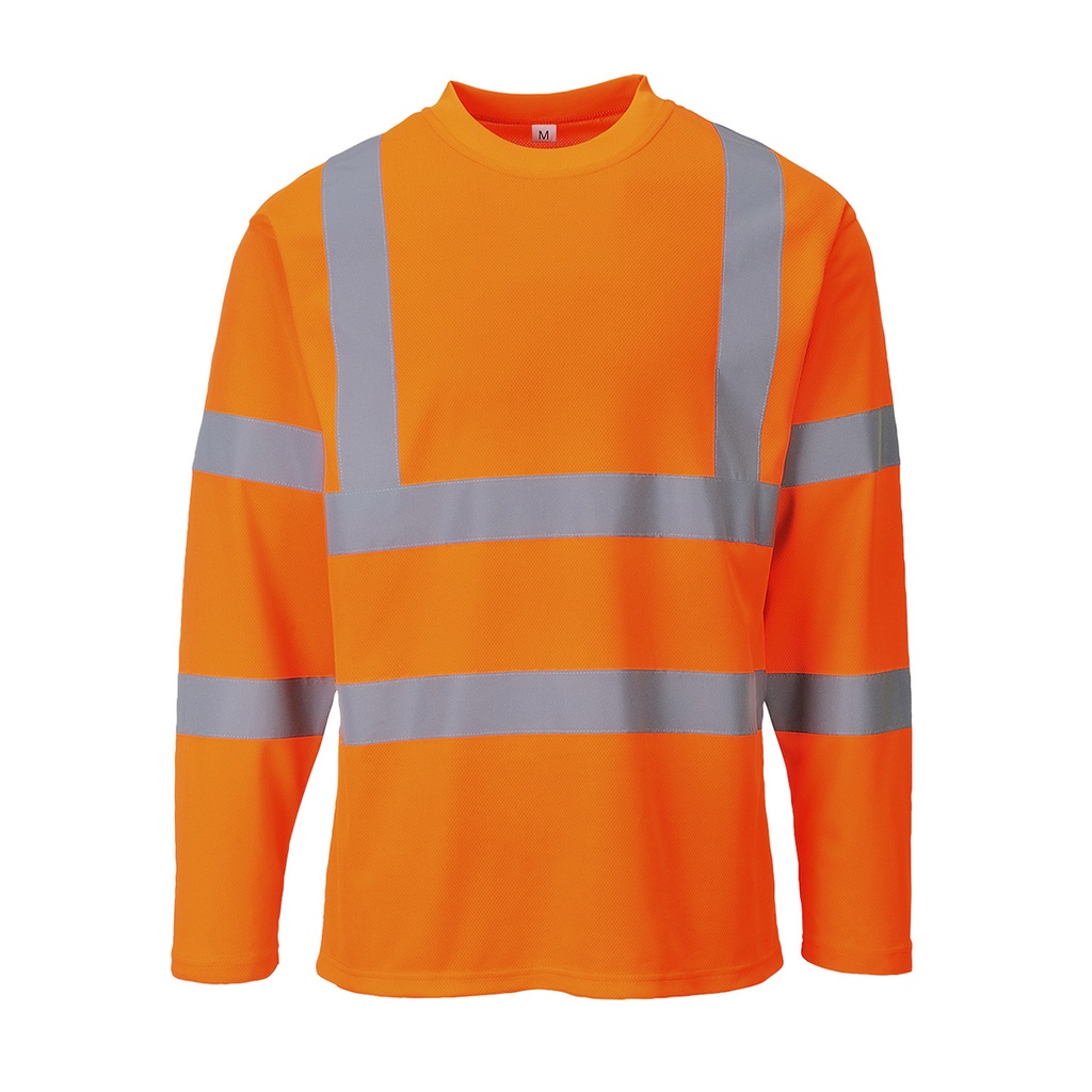 T-shirt manica lunga alta visibilità Cotton Comfort classe 3 – Arancione
