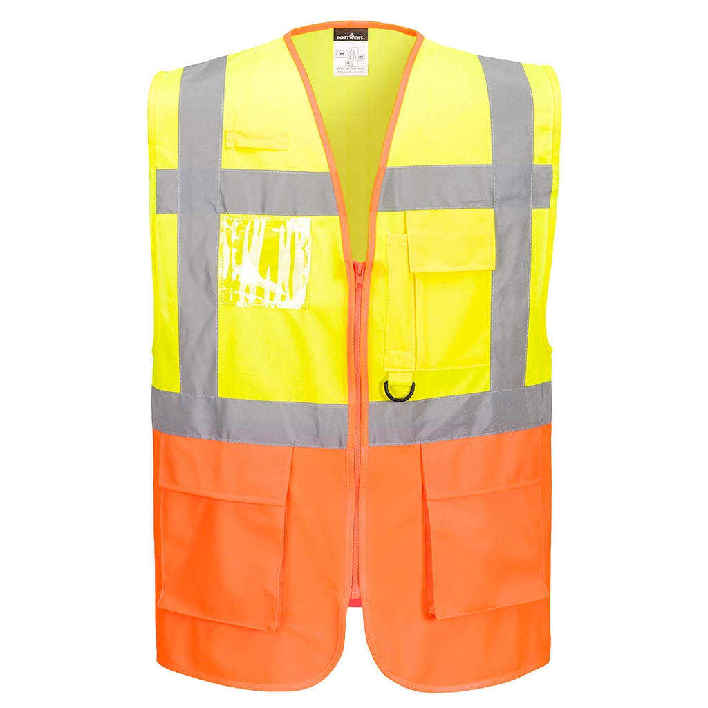 Gilet Executive alta visibilità Prague classe 2 – Giallo/arancione