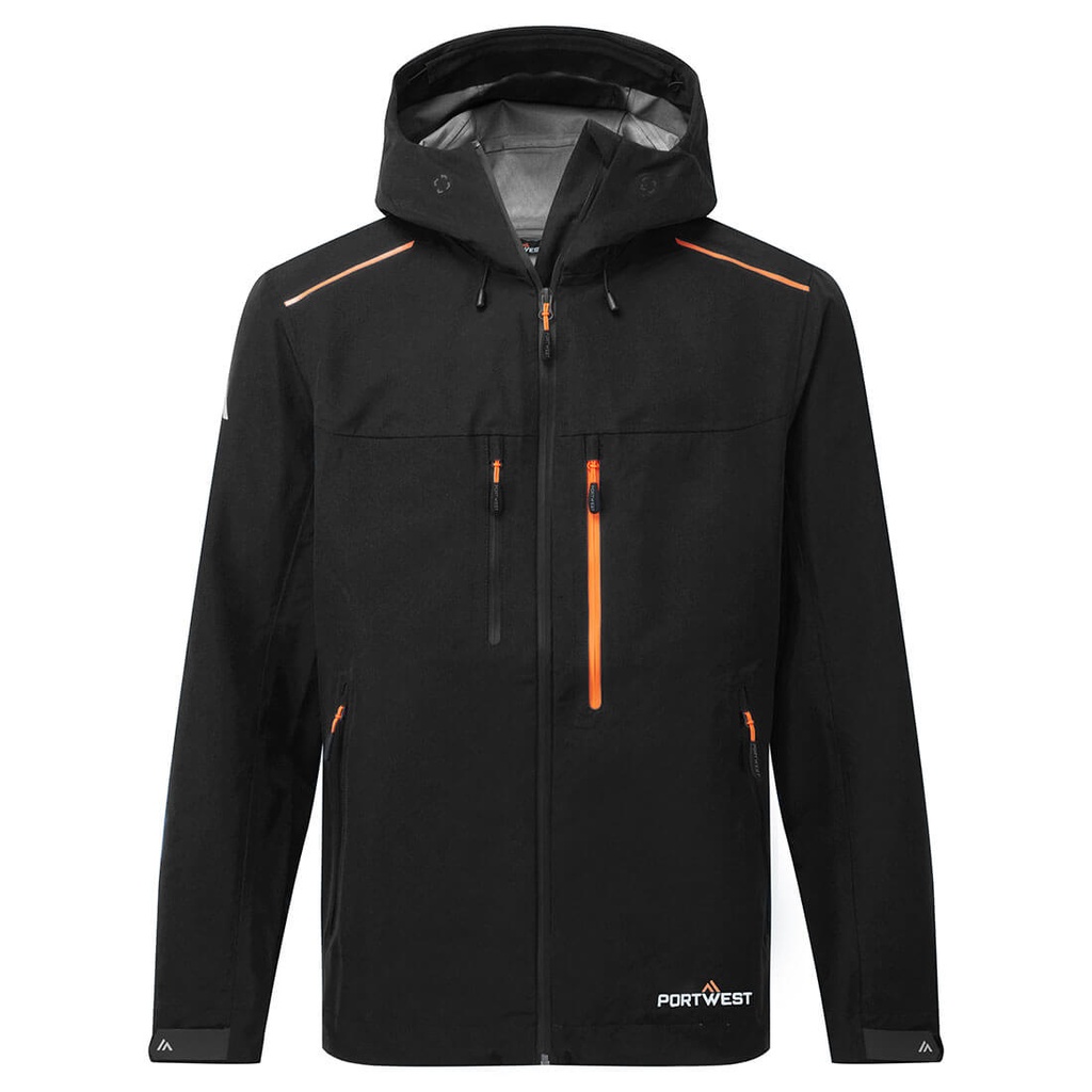 Giacca shell impermeabile traspirante – Nero