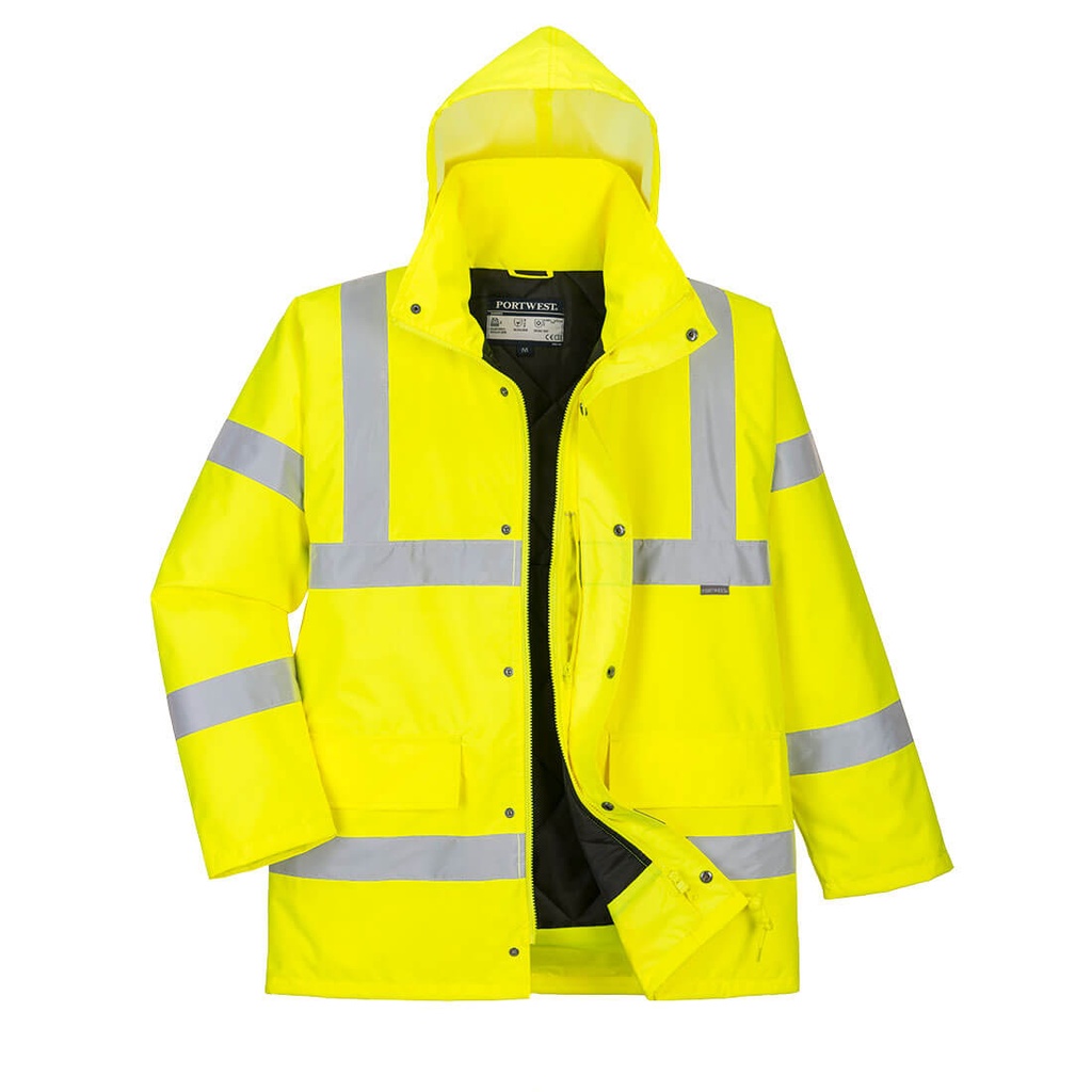 Giacca invernale Traffic traspirante alta visibilità classe 3 – Giallo