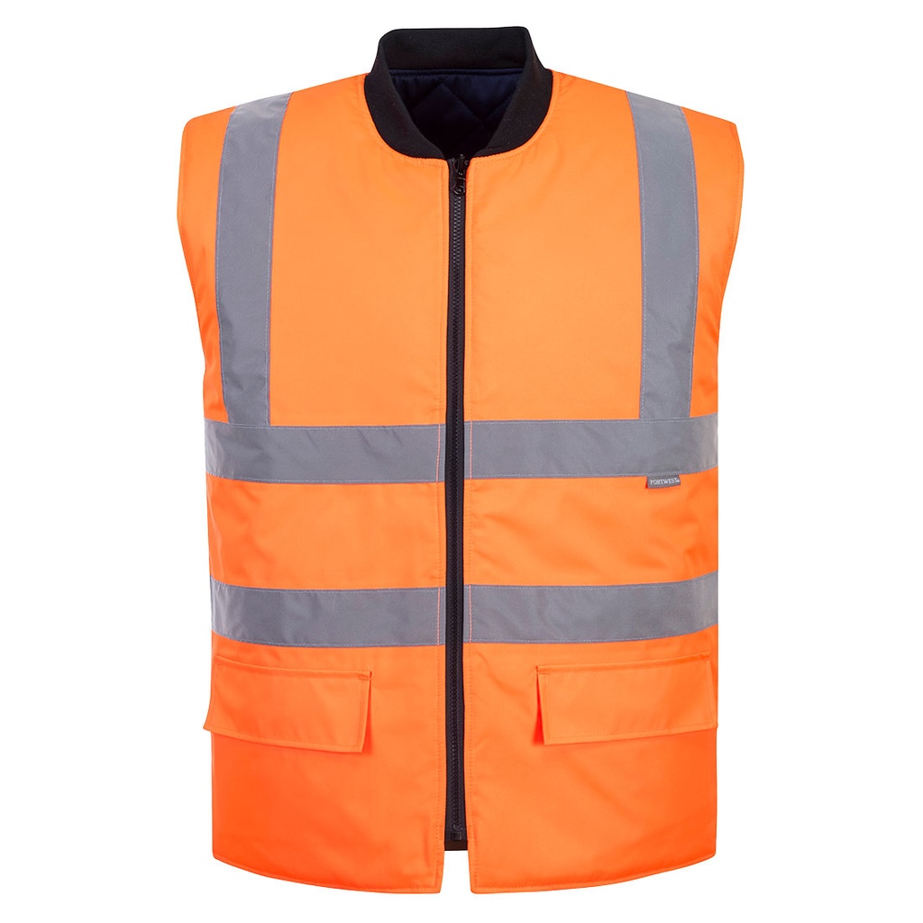 Gilet imbottito reversibile Hi-Vis – Arancione