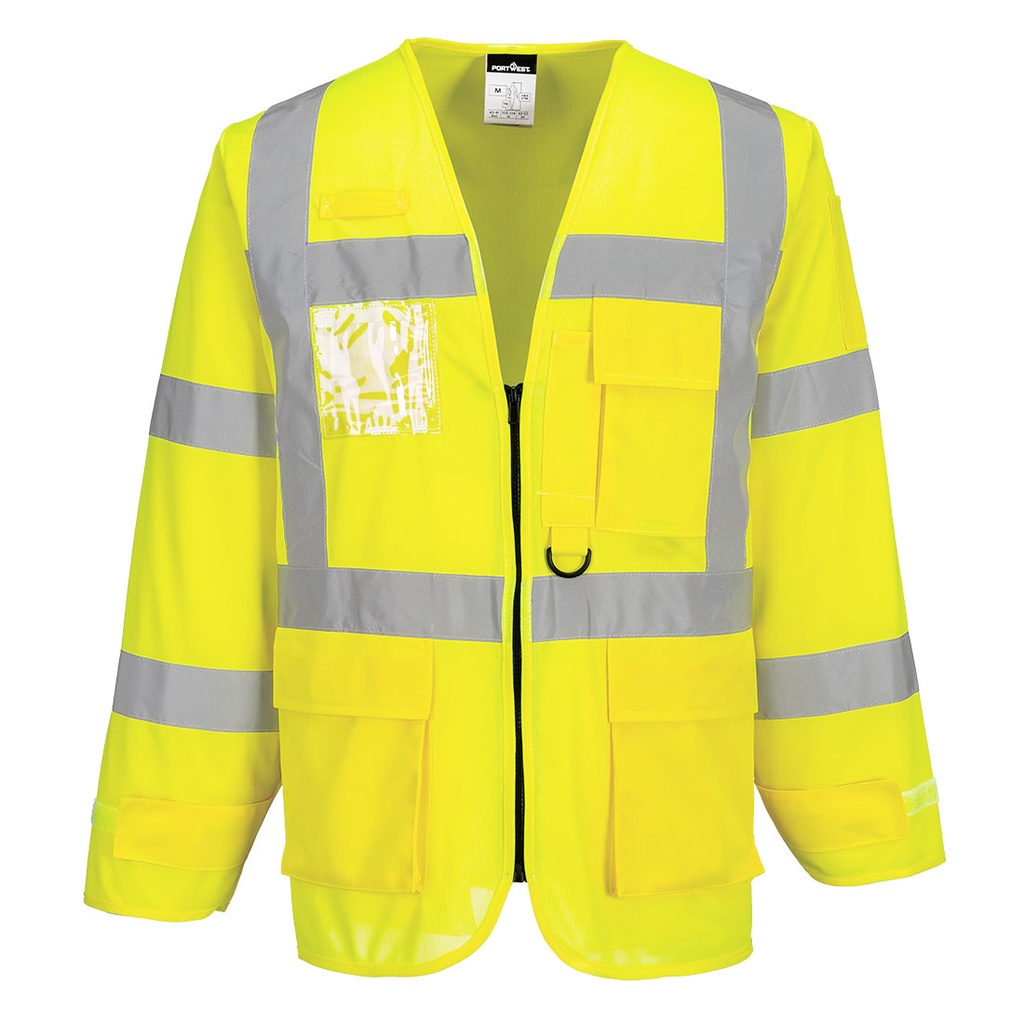 Giacca Executive alta visibilità manica lunga classe 3 – Giallo
