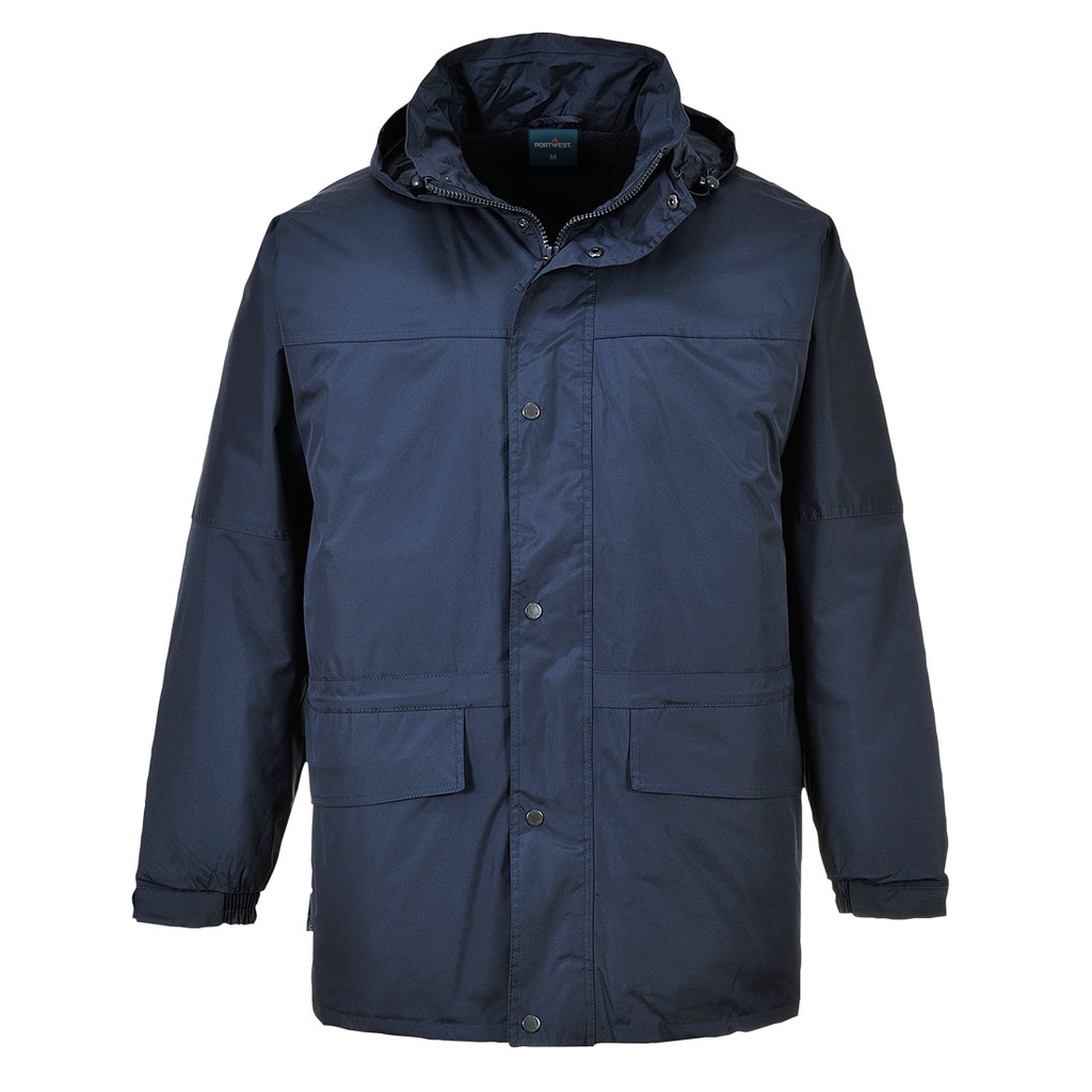 Giacca invernale impermeabile Oban foderata in pile – Blu navy chiaro