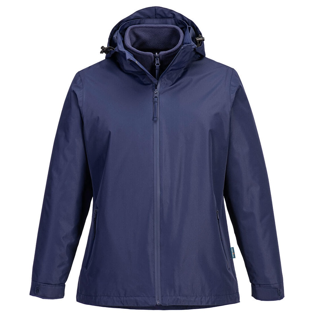 Giacca 3 in 1 impermeabile da donna – Blu navy chiaro