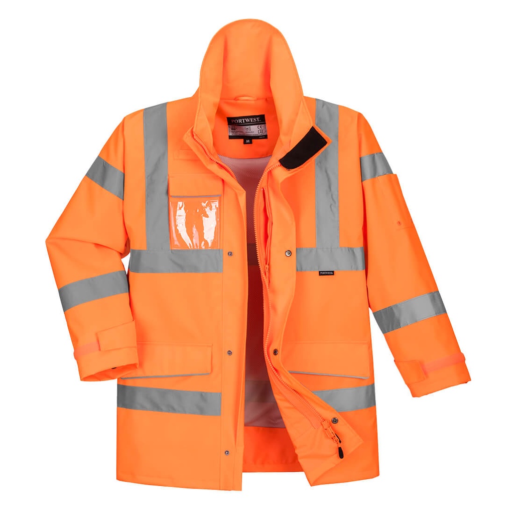 Giacca impermeabile alta visibilità Extreme classe 3 – Arancione