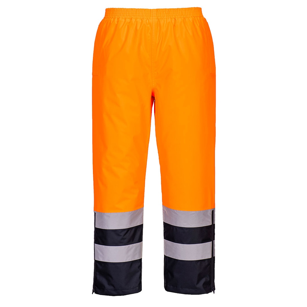 Pantaloni invernali alta visibilità classe 2 – Arancione/blu navy
