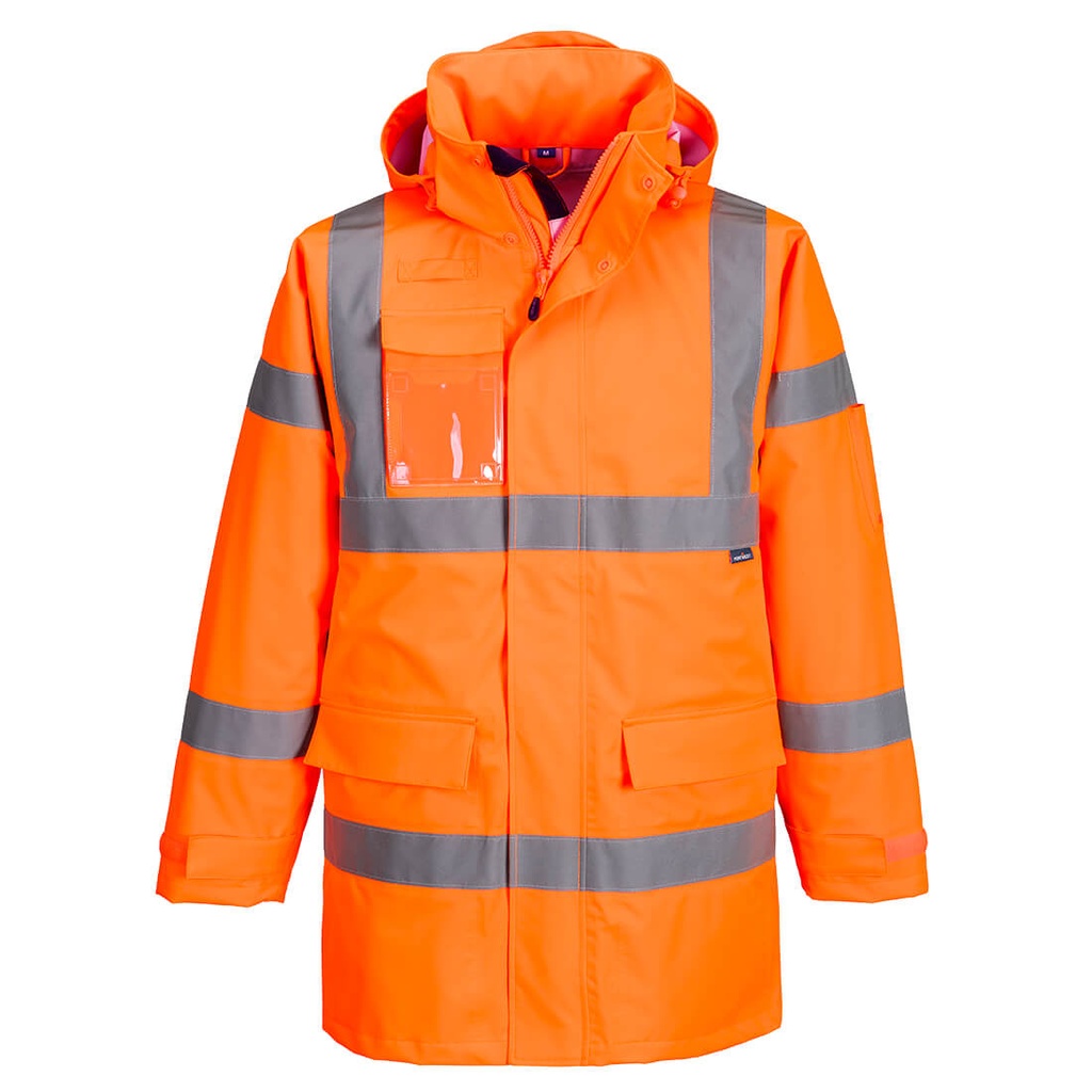 Giacca impermeabile alta visibilità Extreme (3L) classe 3 – Arancione