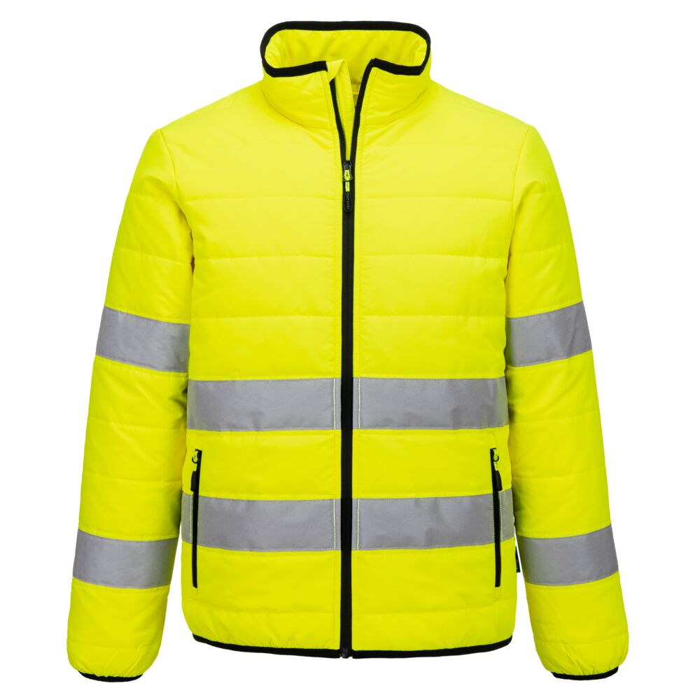 Giacca trapuntata alta visibilità classe 3 – Giallo/nero