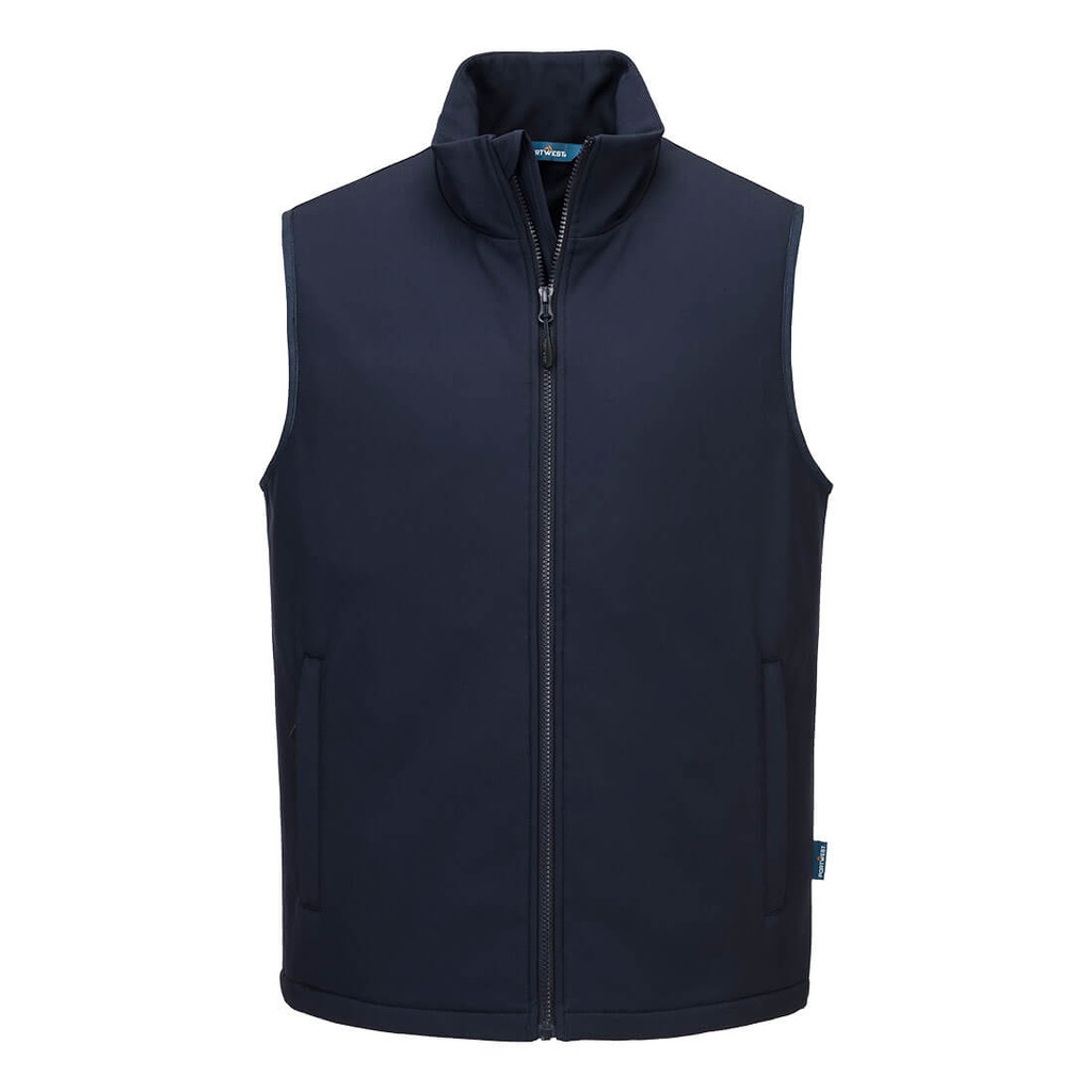 Gilet softshell riscaldato (2 strati) – Blu navy
