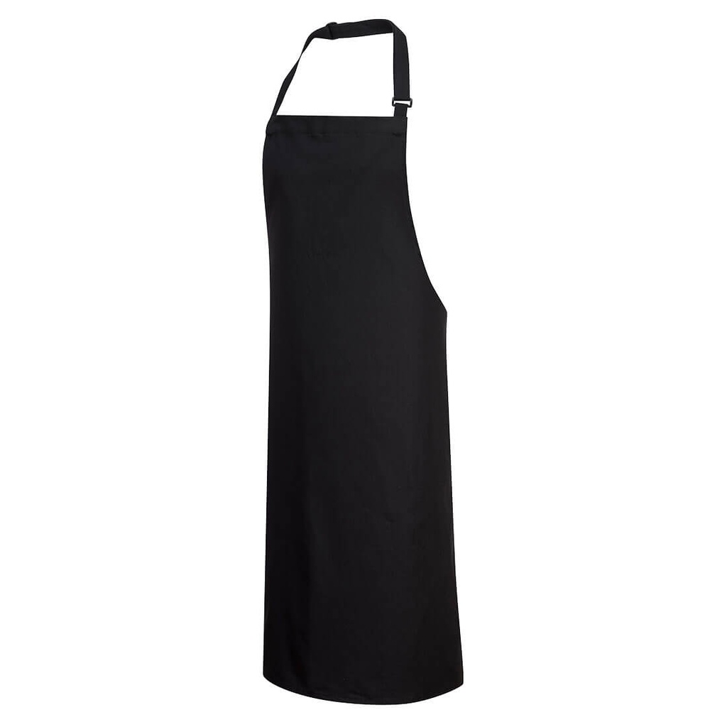 Grembiule con pettorina in cotone – Nero