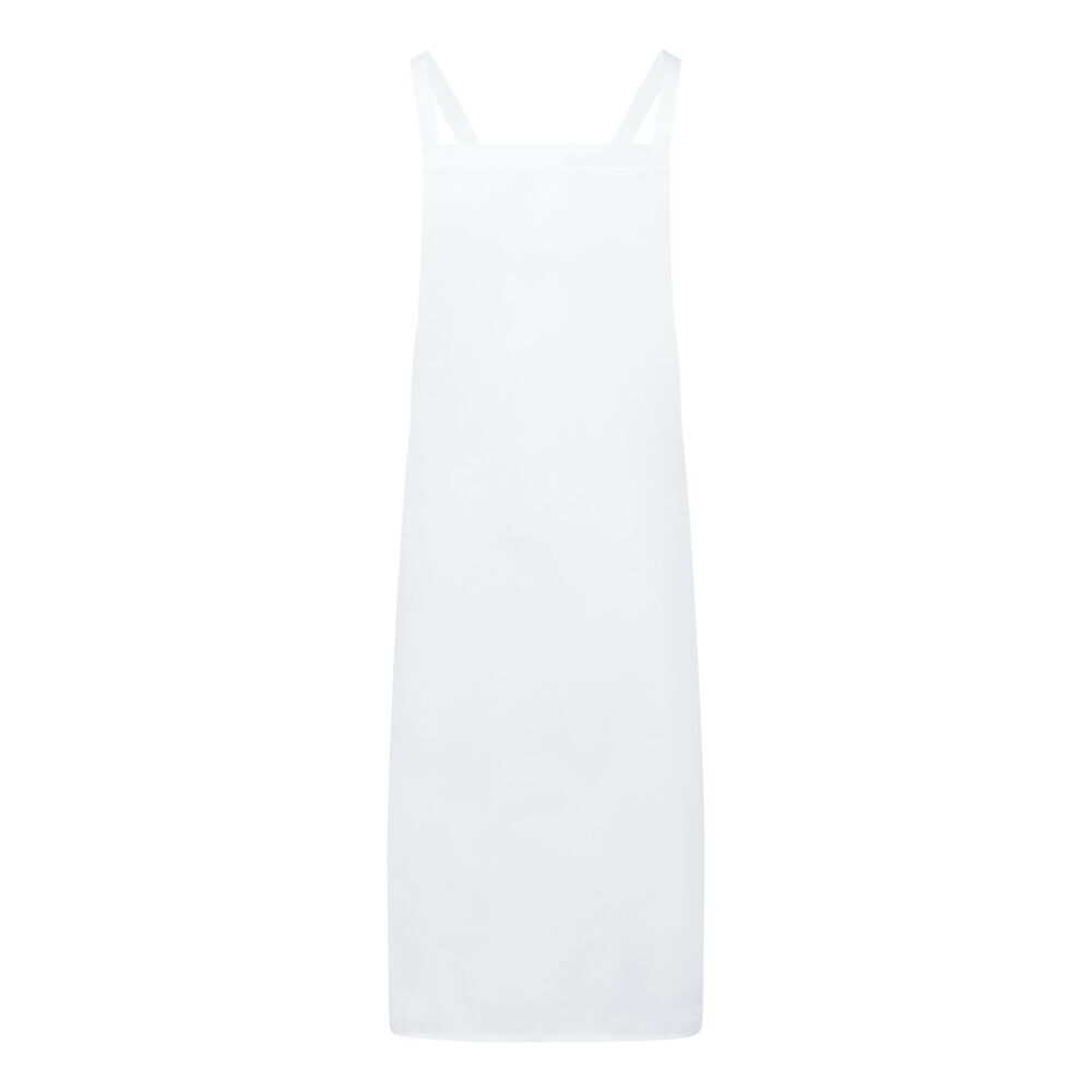Grembiule con bretelle incrociate sulla schiena – Bianco