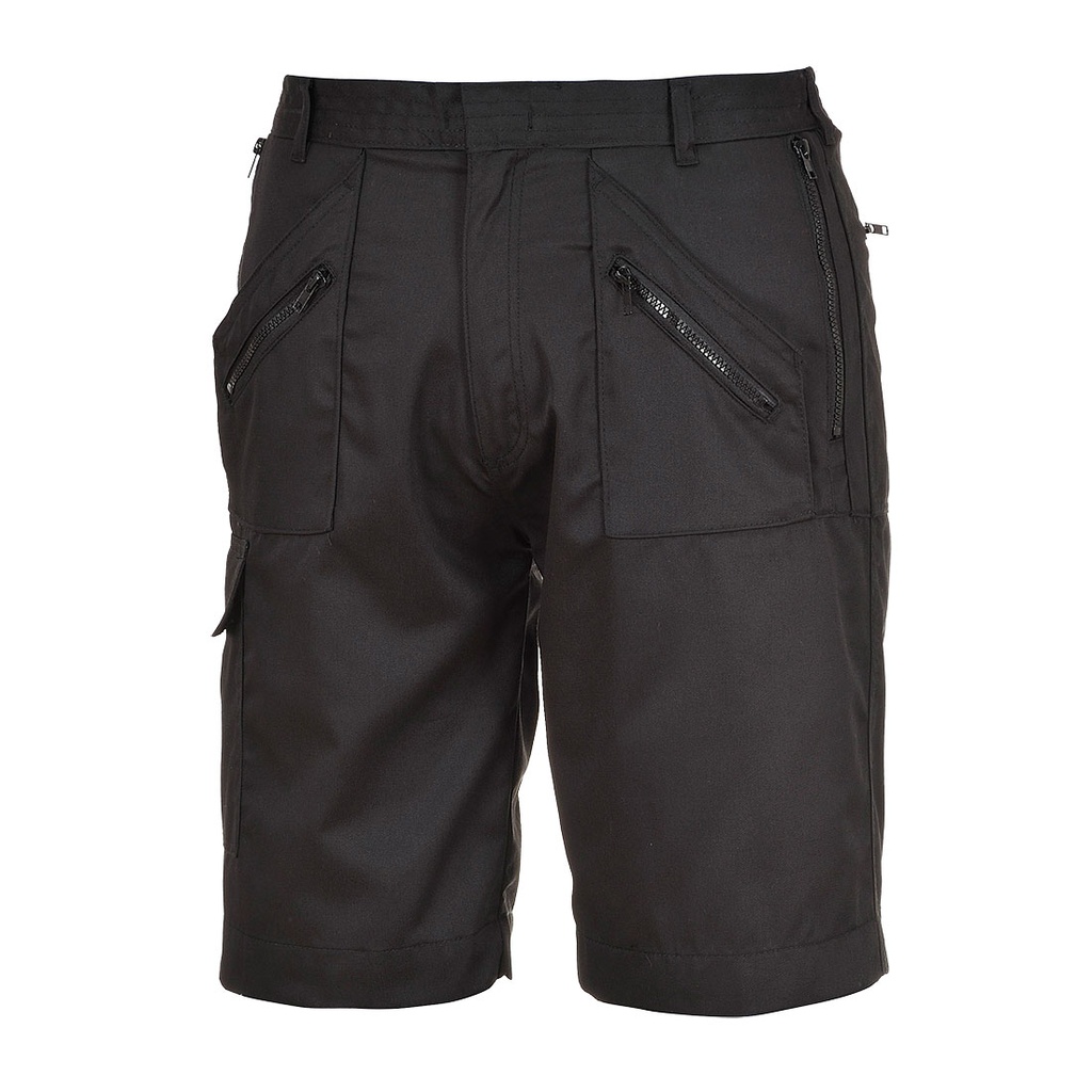 Pantaloncini da lavoro Action multitasche – Nero