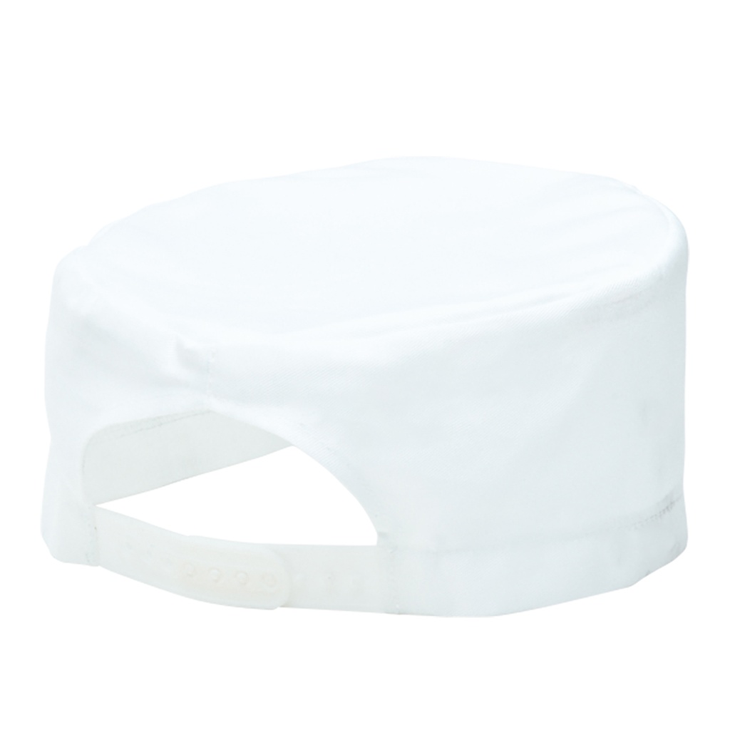 Zucchetto da cuoco regolabile – Bianco