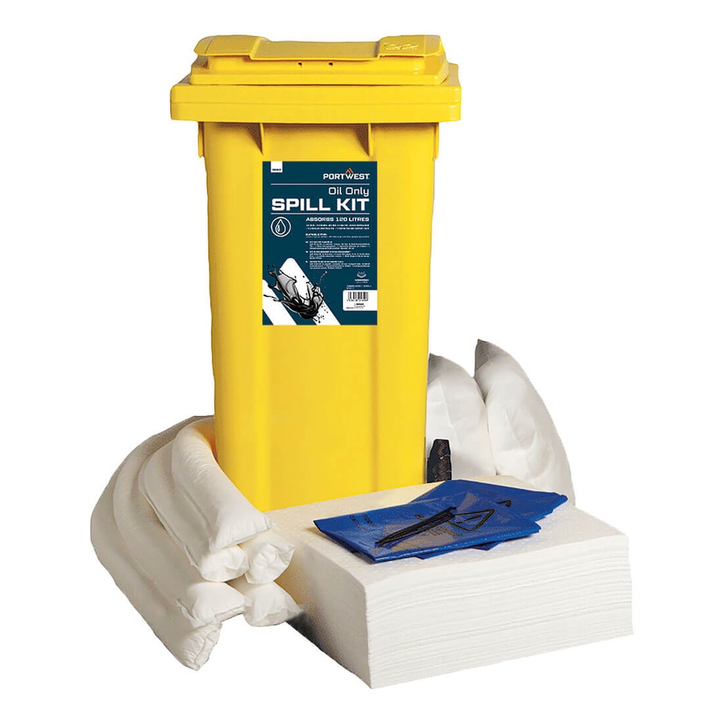 Kit assorbente solo oli 120 l – Bianco