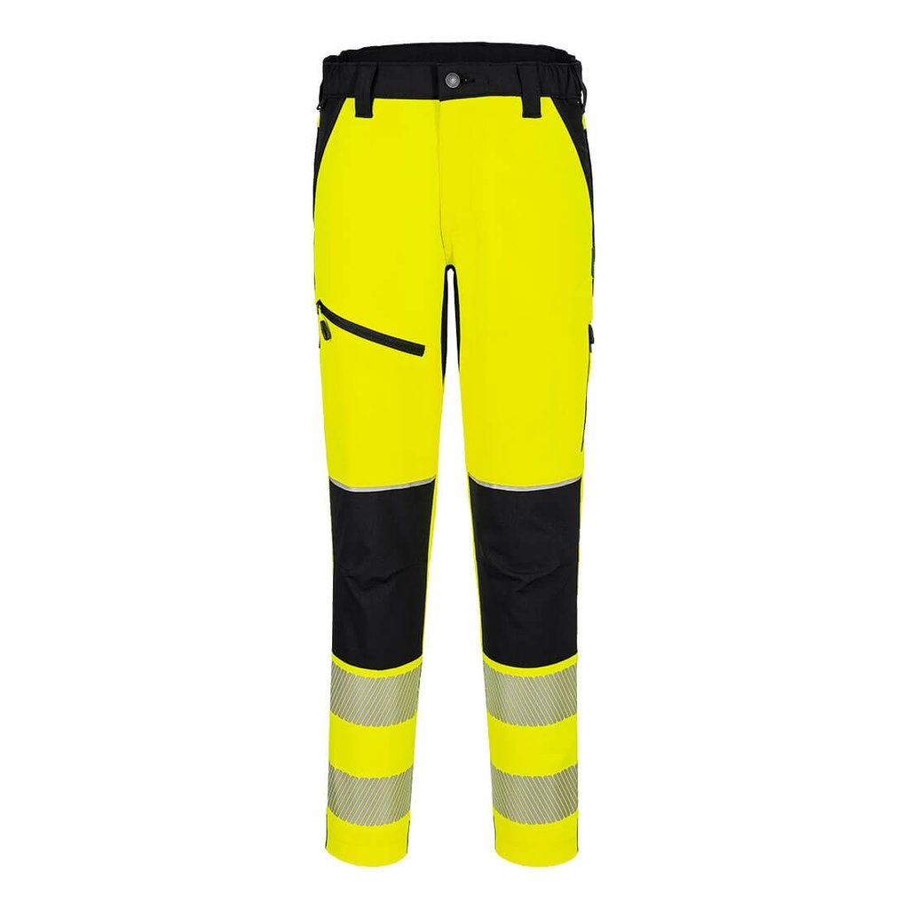 Pantaloni elasticizzati alta visibilità PW3 classe 2 – Giallo/nero