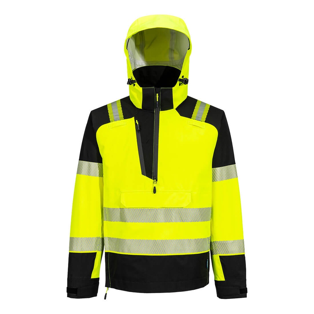 Giacca impermeabile da infilare alta visibilità PW3 (3L) classe 2 – Giallo/nero