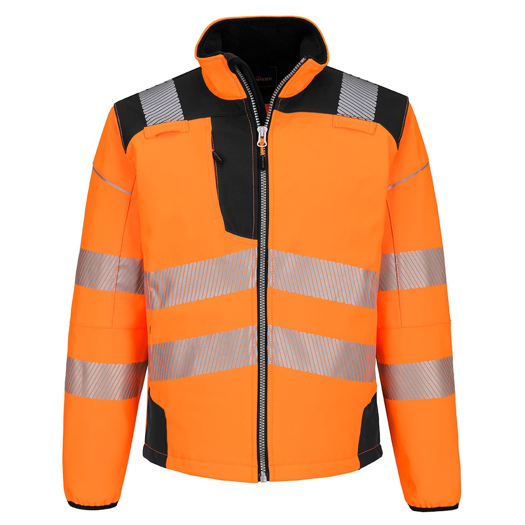 PW3 Softshell Hi-Vis – Arancione/nero