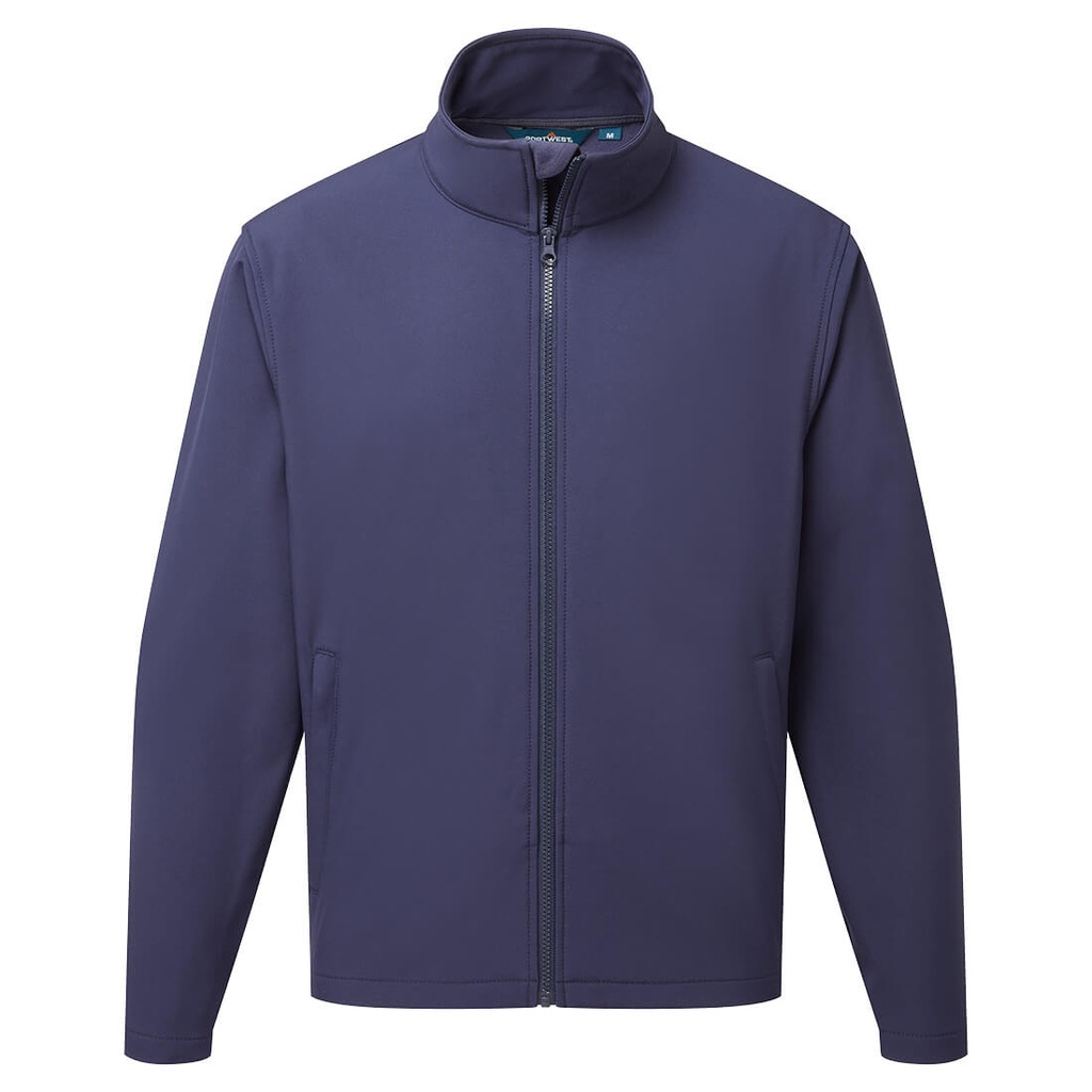 Giacca softshell Print & Promo (2 strati) – Blu navy chiaro