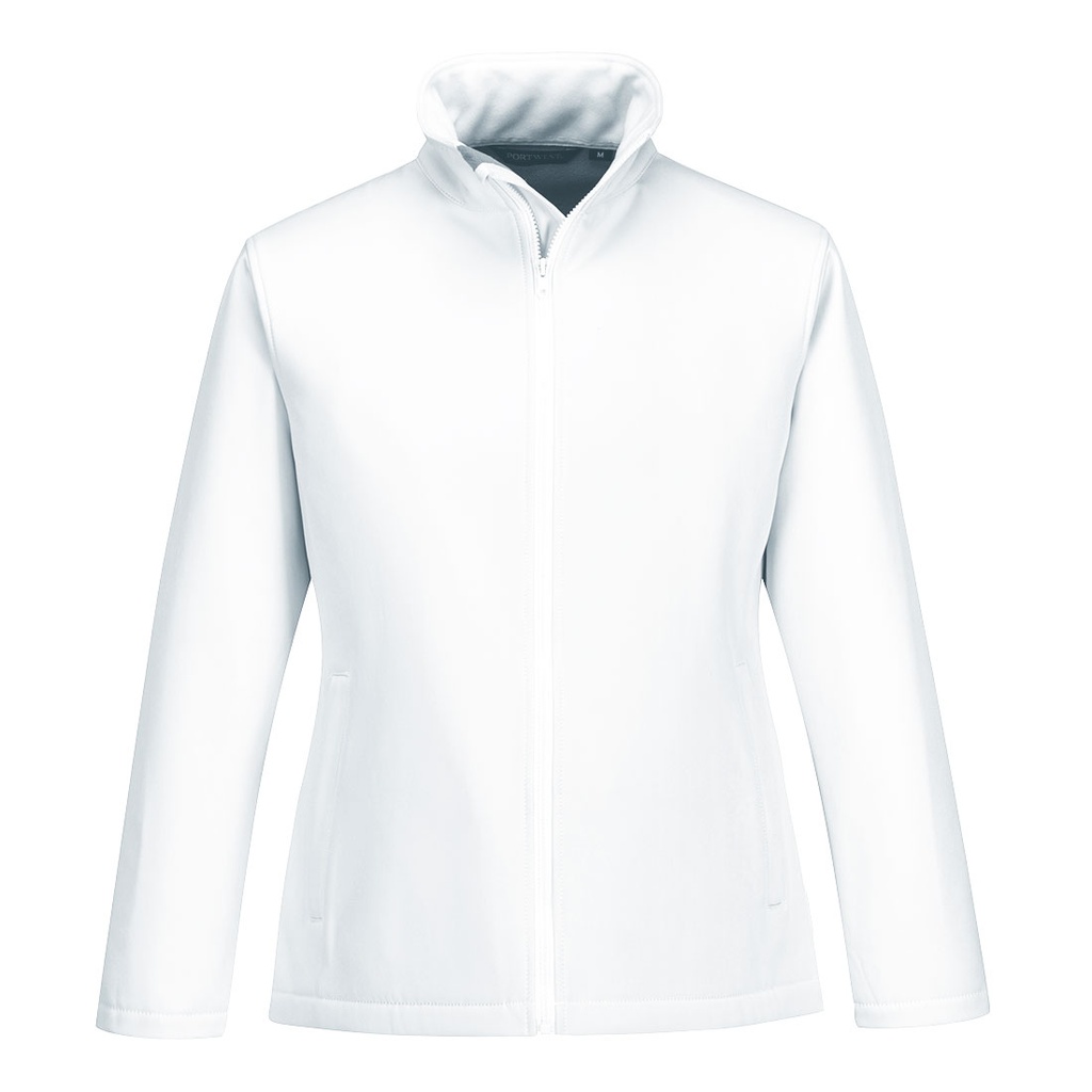 Giacca softshell da donna Print & Promo (2 strati) – Bianco