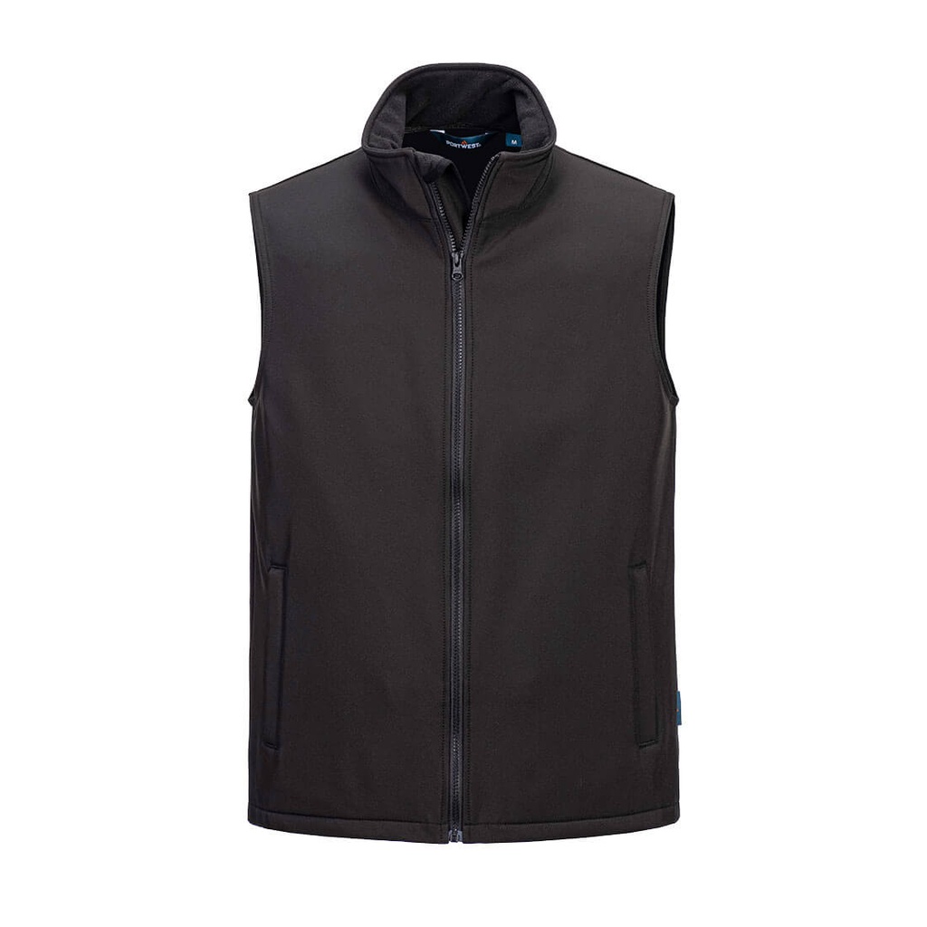 Gilet softshell Print & Promo (2 strati) – Nero