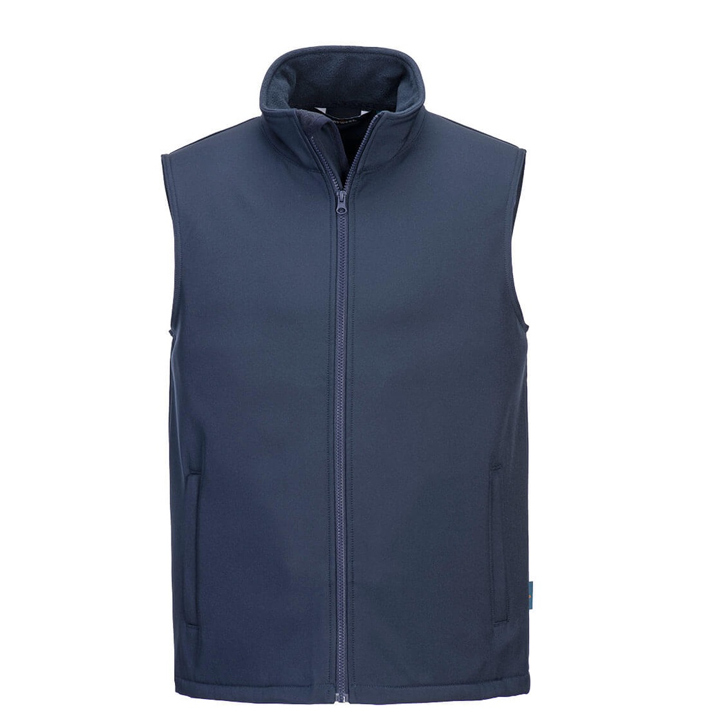 Gilet softshell Print & Promo (2 strati) – Blu navy chiaro