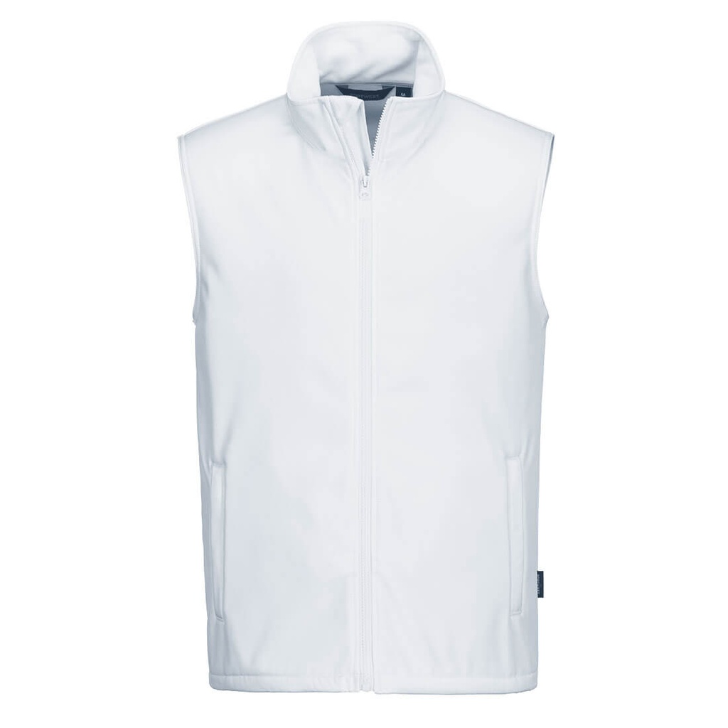 Gilet softshell Print & Promo (2 strati) – Bianco