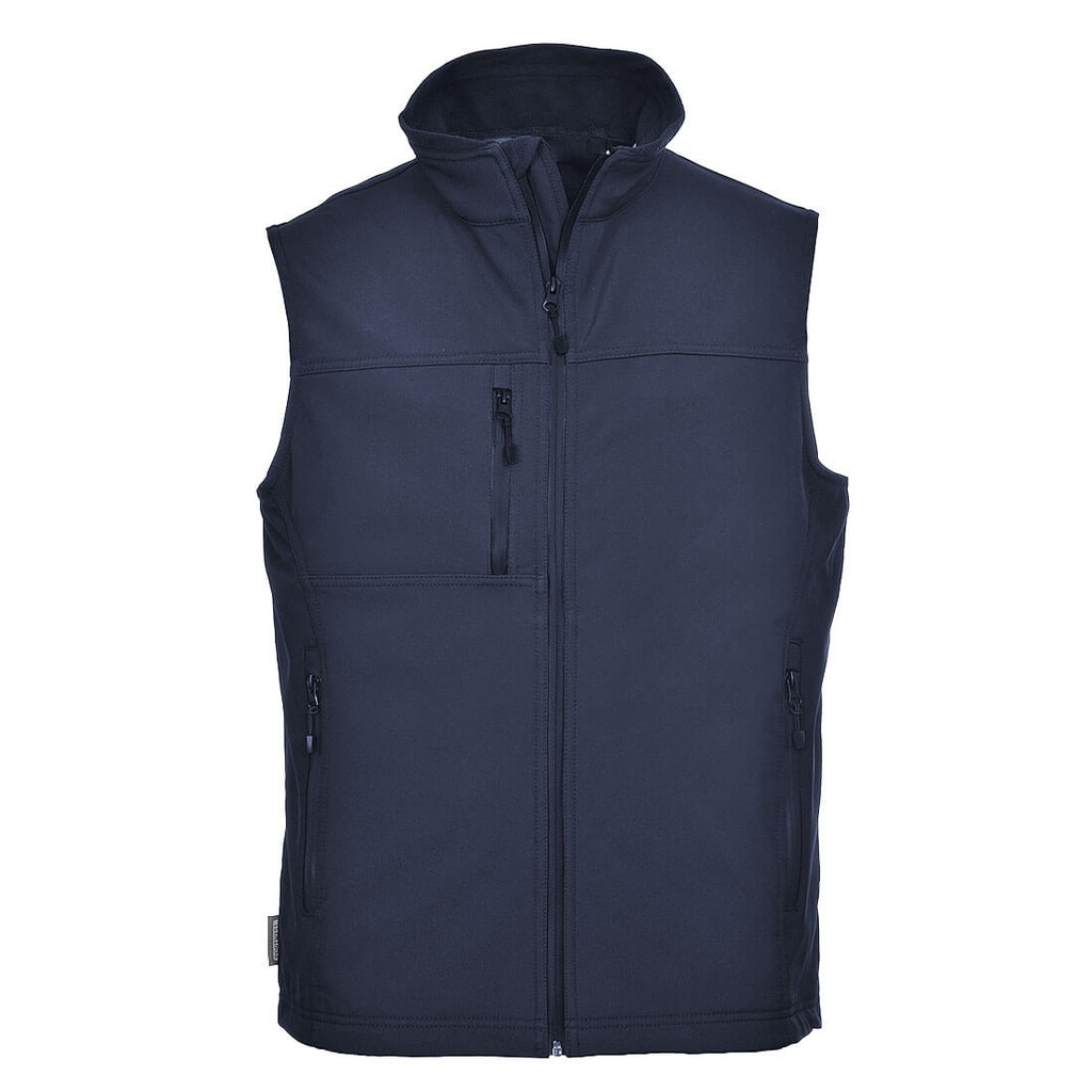 Gilet softshell (3 strati) – Blu navy chiaro