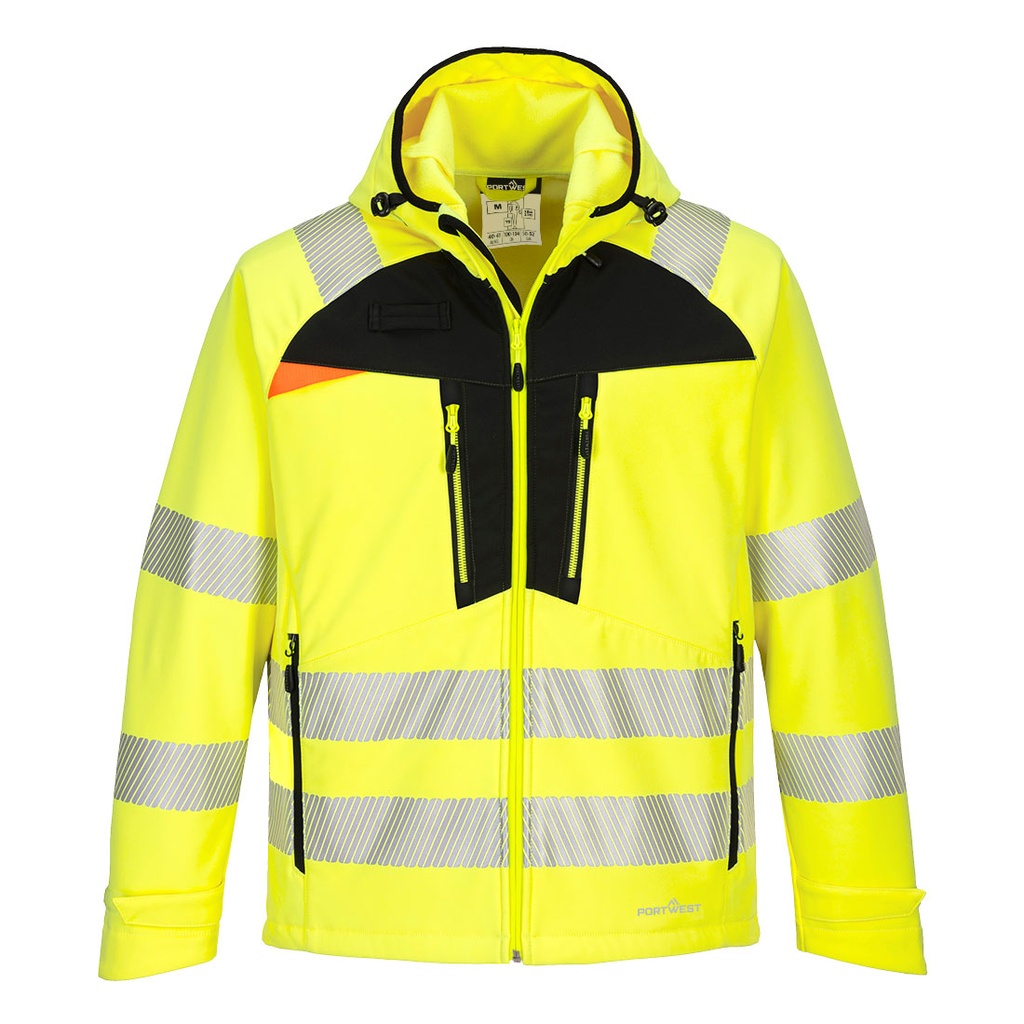 Giacca softshell alta visibilità DX4 (3L) classe 3 – Giallo/nero