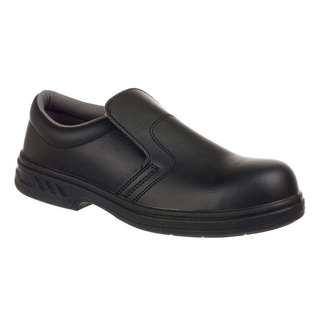 Scarpa antinfortunistica senza lacci in microfibra puntale in acciaio S2 FO SR – Nero