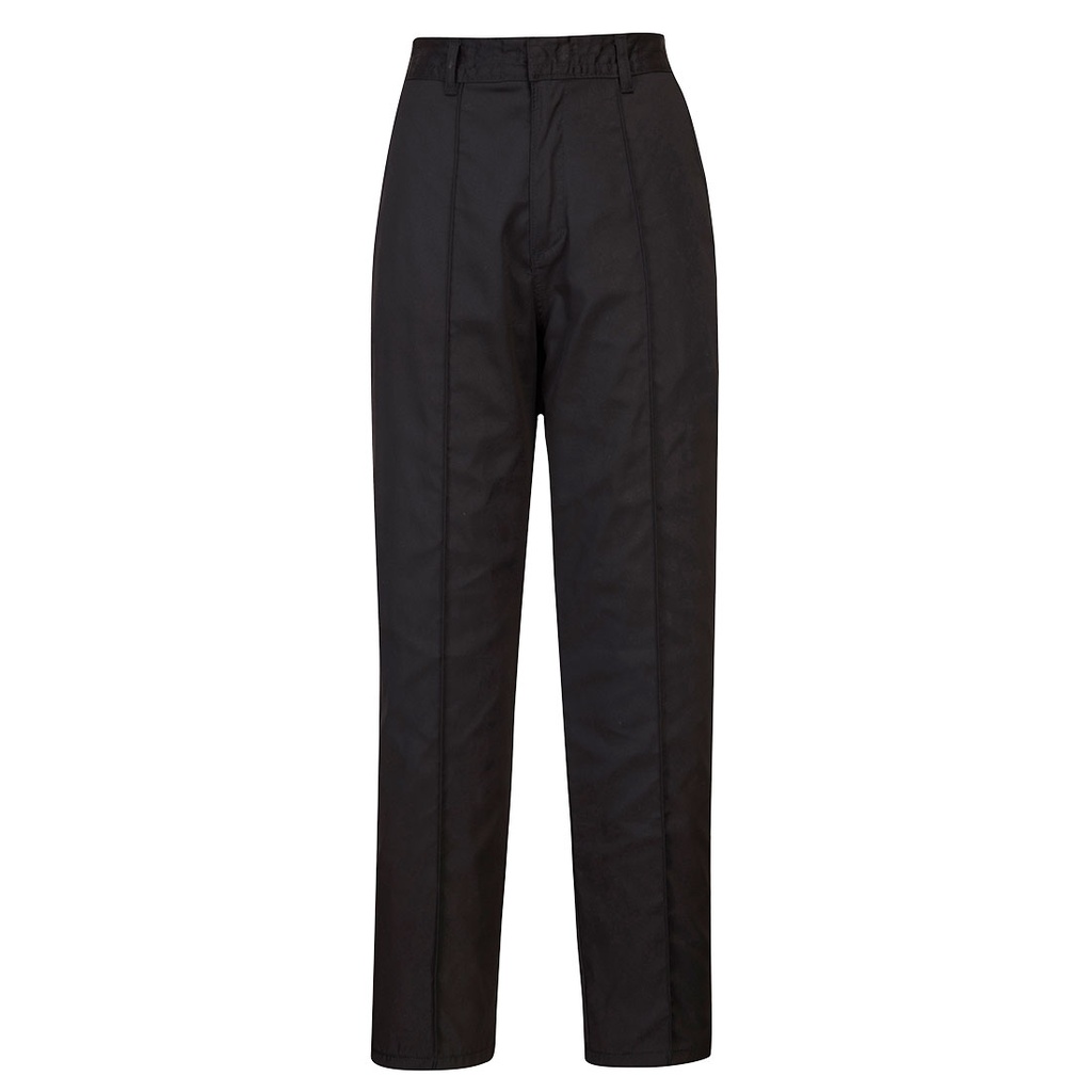 Pantaloni da lavoro da donna con elastico in vita – Nero