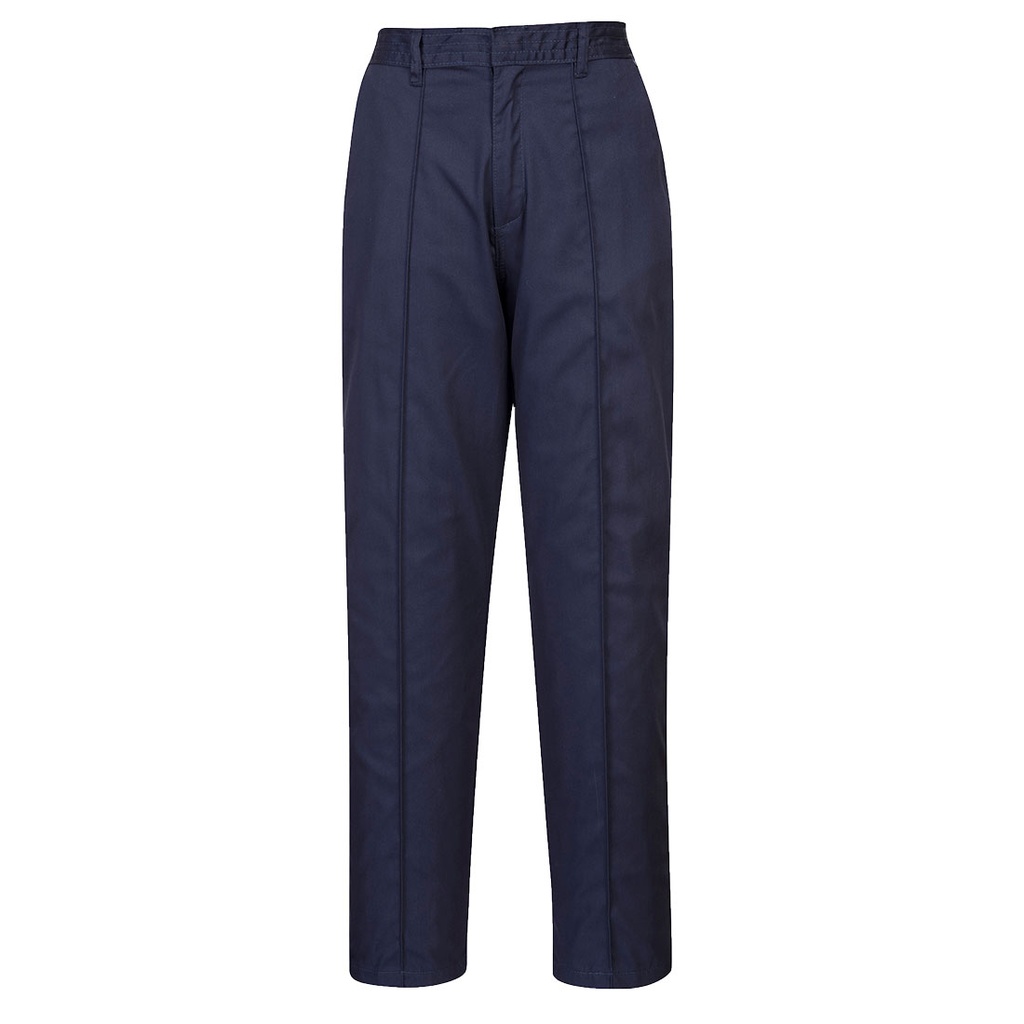 Pantaloni da lavoro da donna con elastico in vita – Blu navy chiaro
