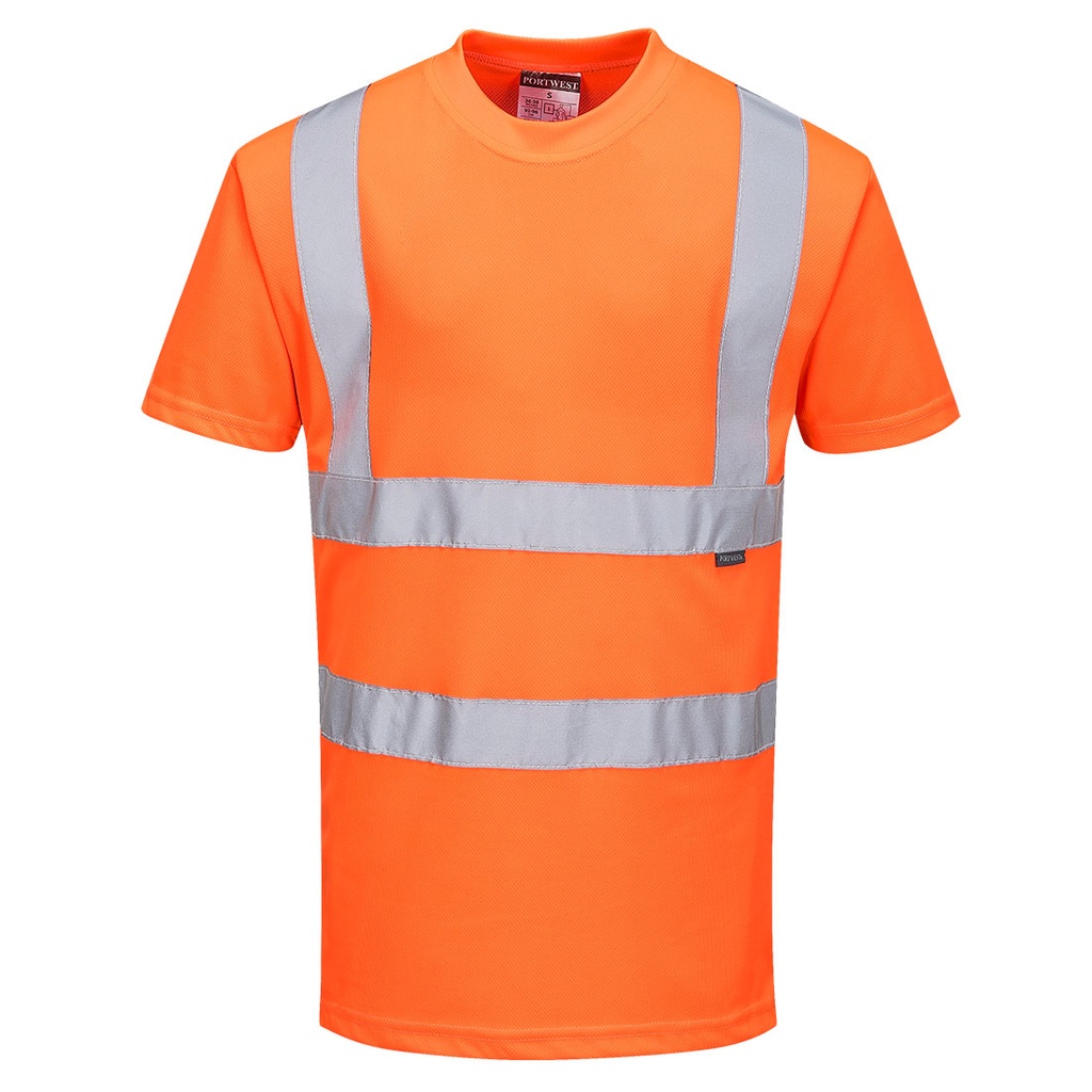 T-shirt manica corta alta visibilità arancione RIS 3279 classe 2 – Arancione