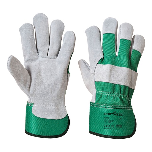 Guanti in pelle crosta bovina Rigger 130 con polsino di sicurezza