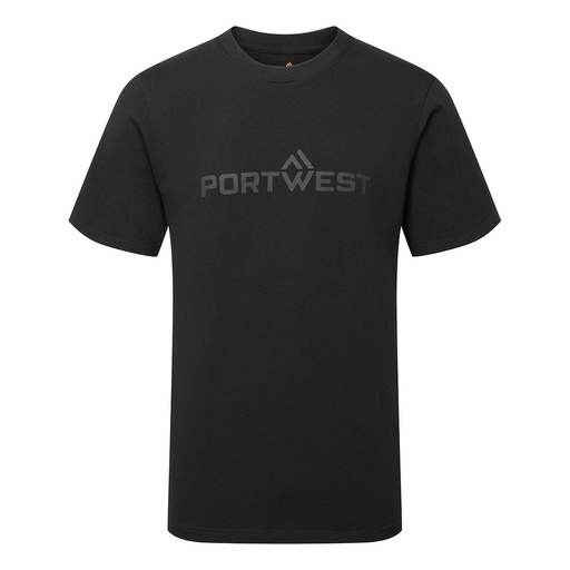 T-shirt manica corta in cotone con logo in rilievo