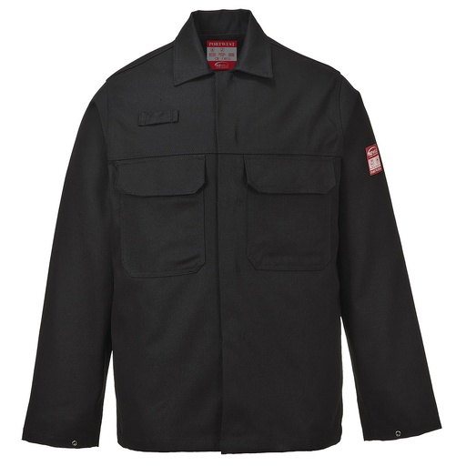 Giacca ignifuga per saldatura Bizweld Work con bottoni a pressione