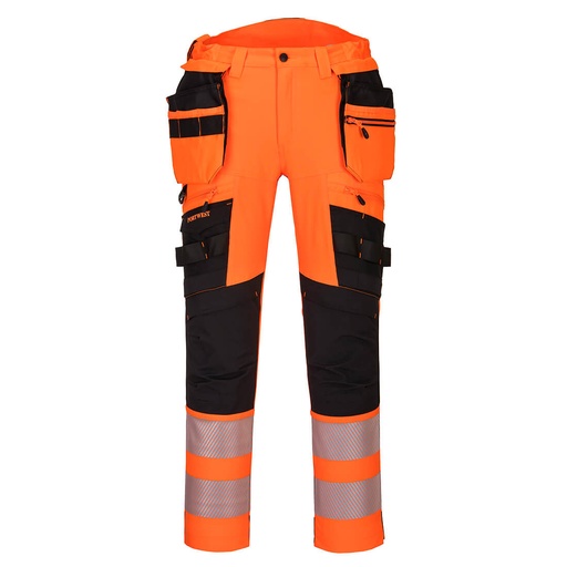 Pantaloni alta visibilità DX4 con tasche holster staccabili classe 2
