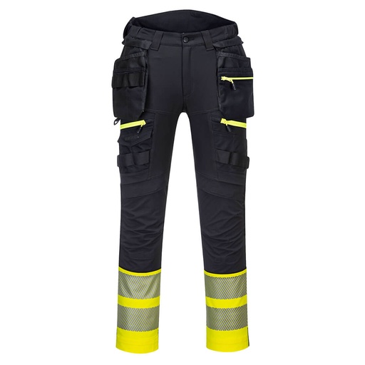 Pantaloni alta visibilità DX4 con tasche holster staccabili classe 1