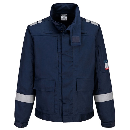 Giacca ignifuga leggera Bizflame Work con inserti elasticizzati