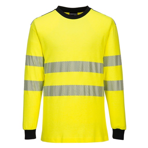 T-shirt manica lunga ignifuga alta visibilità PW3 Modaflame classe 3
