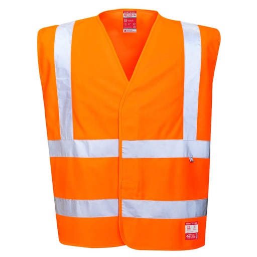 Gilet ignifugo antistatico alta visibilità Bizflame classe 2