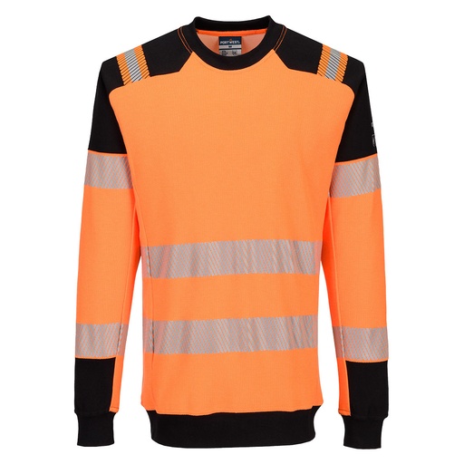 Felpa ignifuga alta visibilità arancione PW3 Modaflame classe 2