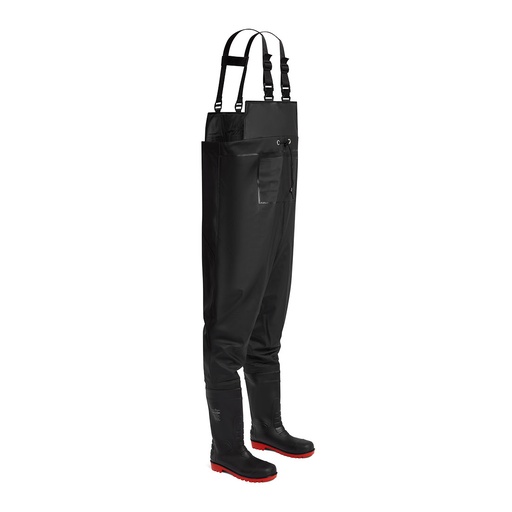 Waders a petto antinfortunistici in PVC puntale in acciaio S5 FO