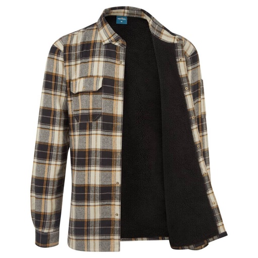 Camicia da lavoro a quadri foderata sherpa KA3
