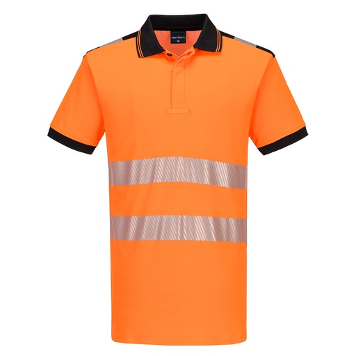 Polo manica corta alta visibilità PW3 Cotton Comfort classe 2