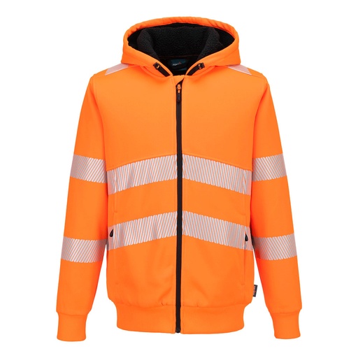 PW3 Hi-Vis Zipped Winter Hoodie