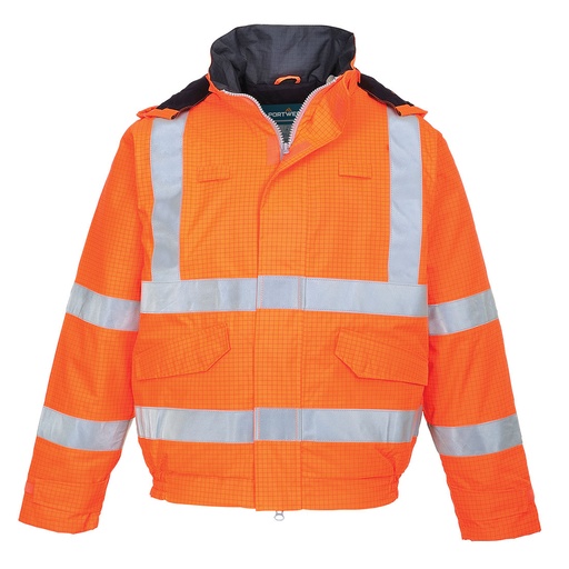 Bomber invernale impermeabile ignifugo alta visibilità Bizflame Rain classe 3