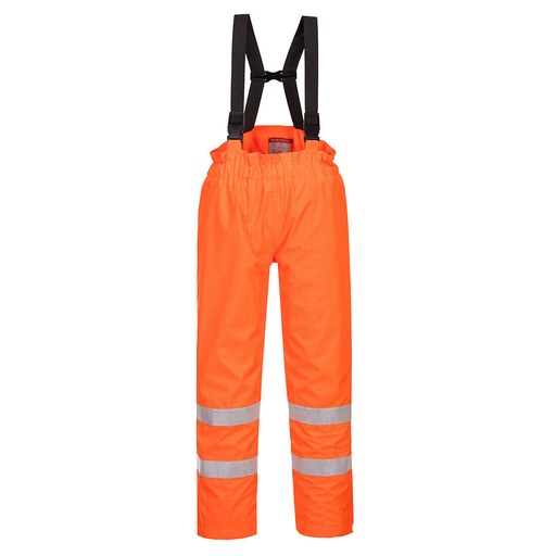 Pantaloni impermeabili ignifughi alta visibilità Bizflame Rain foderati
